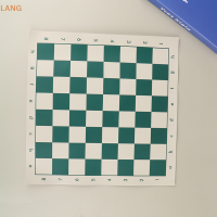 ?【Lowest price】LANG 1PC PVC Leather Chess BOARD 34.5cm แบบพกพา Soft rollable ทนทานหมากรุกบอร์ด