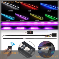 Excellent 22นิ้ว7สี48 LED RGB Scanner แฟลชรถยนต์ Strobe Knight Rider set Light Strip