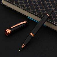 High quality Metal Yong Sheng Fountain Pen rose golden arrow black 0.38MM Luxury Finance nib PEN Office school supplies Writing  Pens