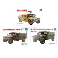 135 Hummer Truck Armored Carrier Assault SUV Assembled Model US Army Jeep Car Builing Model Toy