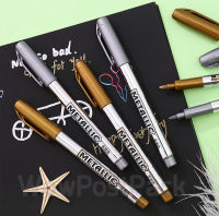 พร้อมส่ง? ปากกาเมทัลลิก ปากกาสีทอง ปากกาสีเงิน ปากกาเขียนบอร์ด ปากกาเขียนการ์ด Metalic ปากกาทอง เมทัลลิค