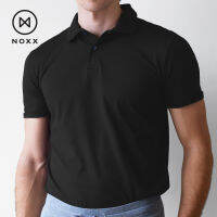 Noxx Polo T-shirt: เสื้อโปโล แขนสั้น สีดำ