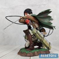 โมเดล ฟิกเกอร์ Levi Attack on Titan รีไวล์ ผ่าพิภพไททัน งานสวยมาก สูงประมาณ 15 cm