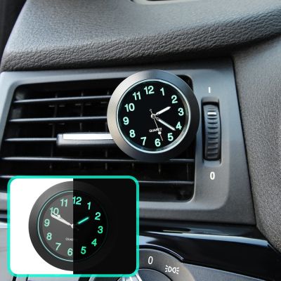 MIXERSTORE31RE0 มินิมินิ การตกแต่งเรืองแสง สำหรับรถยนต์รถยนต์ อุปกรณ์เสริมรถยนต์ นาฬิการถทรงกลม นาฬิกาอิเล็กทรอนิกส์นาฬิกา นาฬิกาติดบน แดชบอร์ด