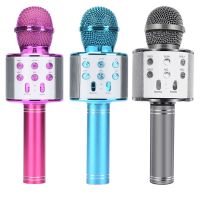 《Miss you electronic》 WS858Bluetooth คาราโอเกะดีเจไมโครโฟนลำโพงมืออาชีพบ้าน KTV ไมโครโฟนมือถือ MikrofonMicrophone Accessories