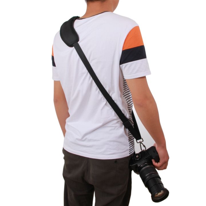 สายคล้องกล้องไหล่คู่เดียว-quick-carry-speed-sling-soft-shoulder-sling-belt-neck-strap-anti-slip-for-camera-dslr-black