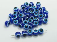 200pcs Royal Blue Acrylic Eye Ball Round Beads 8mm (0.31") Decorative diy jewely Accessories Resin bead Beads