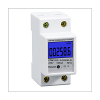 Din-Rail Energy Meter 5-80A LCD Backlight Digital Display Single Phase Electronic Energy KWh Meter