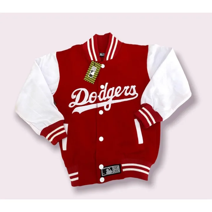 【NOV】 MERAH PUTIH Red And White DODGERS Children's baseball Jacket