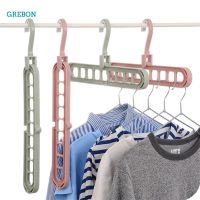 Multifunction Clothes Hanger Organizer Smart Rack Coat Hanger Space Saving Magic Hanger For Clothe Velvet Clothes Storage 9 Hole Clothes Hangers Pegs