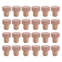 24Pc Wine Bottle Corks T Shaped Cork Plugs for Wine Cork Wine Stopper Reusable Wine Corks Wooden and Rubber Wine Stopper