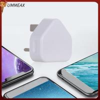 UMMEAX การท่องเที่ยว 5V 1A 3 พิน อะแดปเตอร์ไฟฟ้า ที่ชาร์จ USB สหราชอาณาจักรปลั๊ก ที่ชาร์จติดผนัง