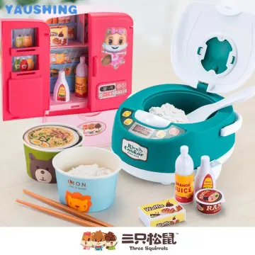 Vivid Fun Fake Rice Cooker Educational Interactive Mock Spray Electric Rice  Cooker with Light Music for Girl