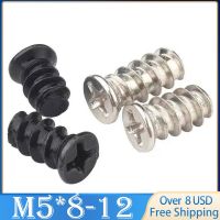 50pcs KB Computer PC Case Cooling Fan Mount Screw Heat Dissipation Screws Fixer Nickel Plated Zinc-Plated M5*8mm M5*10mm M5*12mm Screw Nut Drivers