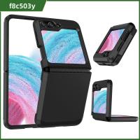 F8C503Y พีซีทีพียู สำหรับ Z flip 5 Case บานพับแบบบานพับ ป้องกันการกระแทก ตัวป้องกันโทรศัพท์มือถือ ของใหม่ ป้องกันปกป้องปกป้อง ฝาปิดโทรศัพท์ สำหรับ Samsung Galaxy Z Flip5 โทรศัพท์สำหรับโทรศัพท์