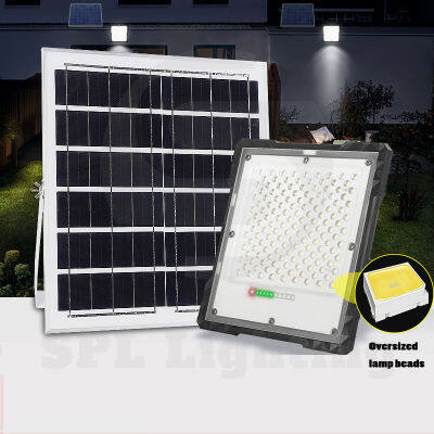 Luxury Rich Outdoor Solar spotlight IP67 solar led โคมไฟและหลอดไฟ รับประกัน 1 ปี 25W/40W/45W/100W/200W/300W/500W ไฟ led โซล่าเซล ไฟสปอร์ตไลท์โซล่าเซลล์