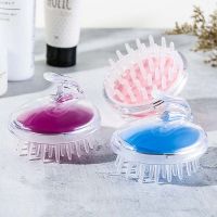 Handled Baby Bath Hair Massage Brush Silicone Shampoo Hair Washing Brush Spa Bath Shower Brush Comb Kids Care Tool