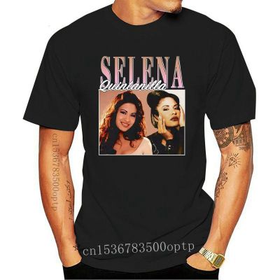 เสื้อยืดครอปเสื้อยืดแขนสั้น แบบนิ่ม ระบายอากาศได้ดี ลาย Selena Quintanilla สไตล์วินเทจ ยุค 90S-5XLS-5XL