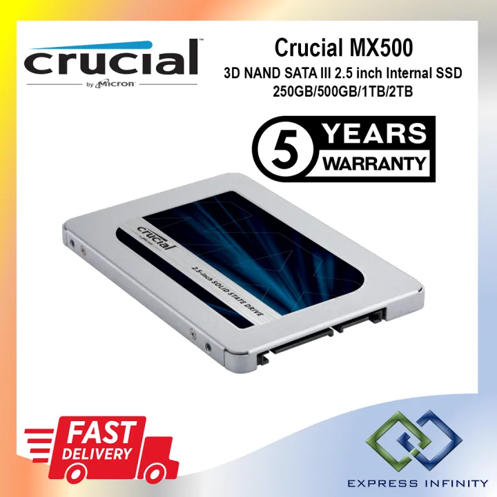 贈答品 Crucial 3D NAND 2.5inch SSD 500GB MX500シリーズ CT500MX500SSD1JP TLC SATA  内蔵型SSD