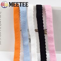 Meetee 22/45M 11mm Nylon Elastic Band for Underwear Shoulder Strap Double-layered Edge Folding Bra Belt Spring Band DIY Sewing