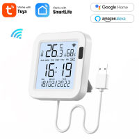 Tuya Smart Wifi Temperature and Humidity Sensor with Backlight LCD Display For Home Greenhouse Support Alexa Assistant