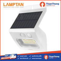 LAMPTAN โคมไฟติดผนัง พลังงานแสงอาทิตย์ โซล่าเซลล์ แลมป์ตั้น SOLAR SMART SENSOR รุ่น LUNAR 3W