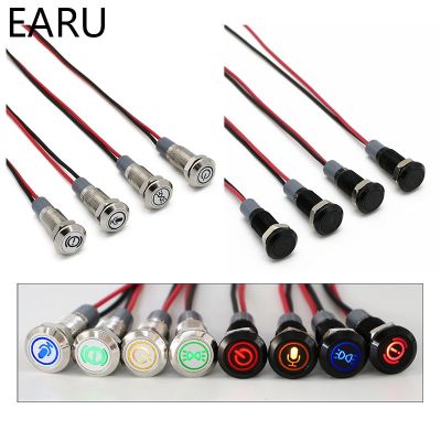 【jw】▫✗㍿  8/10/12/14mm Chromed Logo Customization Metal Indicator Lamp for Car 3-380V