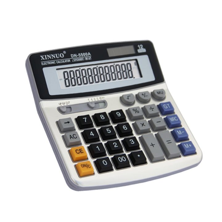 cigna-dn-5500a-calculator-12-digit-large-large-button-solar-computer-business-office-type-free-shipping