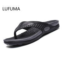 2021 Men Slippers Shoes Big Size Fashion Massage Summer Water Male Sandals High Quality Flat Beach Shoes Non-slip Mens Flip Flop