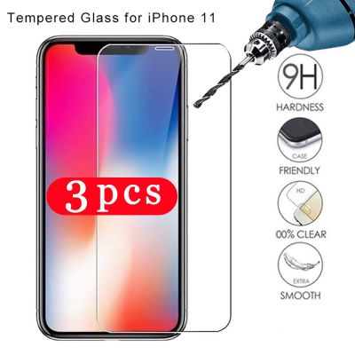 3Pcs glass for iphone 11 pro X XR XS MAX 8 7 6 6S plus SE 2020 phone screen protector tempered glass smartphone protective film