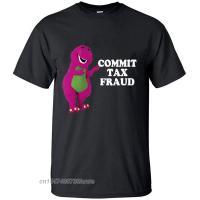 Commit Tax Fraud T Shirts Printed Cotton Novelty Tees Mens Graphic Tshirt Humorous Vintage Man Tee Gildan