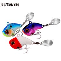 TOWER จม รอกสปินเนอร์ ช้อนโลหะ เลื่อม การสั่นสะเทือน เหยื่อตกปลาโลหะ Wobblers Crankbaits VIB ล่อ ตะขอแหลม