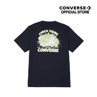 Converse เสื้อยืด TEE คอนเวิร์ส CHUCK TOURS GRAPHIC TEE BLACK MEN (10025274-A01) 1325274AF3BKXX
