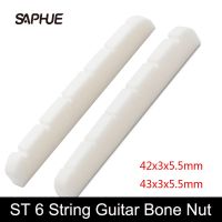 Bone Electric Guitar Bridge Nut 42mm/43mm Bone Bridge Nut for 6 Strings ST Electric Guitar Guitarra Accessories