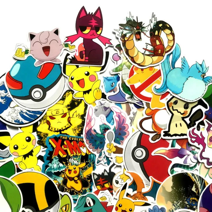 Pokemon Cartoon Characters Waterproof Decal Stickers Pikachu Assorted | Lazada Singapore Pokemon Cartoon Characters Waterproof Decal Stickers Pikachu Assorted | Lazada Singapore