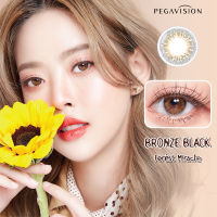 คอนแทคเลนส์สี รายเดือน PEGAVISION รุ่น Forest Miracle สี Bronze Black (2 เลนส์/กล่อง)