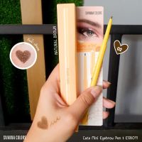 ดินสอเขียนคิ้วแท่งหมุน Auto Sivanna Colors Cute Mini Eyebrow Pen ( 02 - Natural brown )