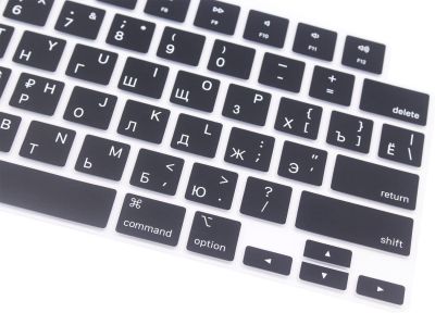 for MacBook Air 13 Inch 2022 M2 A2681 / MacBook Pro 14 16 Inch A2442 A2485 14.2 16.2 Russian language Silicone Keyboard Cover Keyboard Accessories