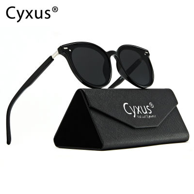 Cyxus แว่นตากันแดดผู้หญิง Polarized Anti Glare Reflection UV400ป้องกัน Sun แว่นตา Clear Vision รอบกรอบกลางแจ้งขับรถขี่จักรยานแว่นตาผู้หญิงผู้ชาย1945823
