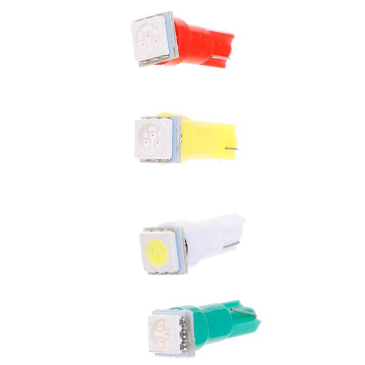 cw-dic-20pcs-t5-5050-1smd-instrument-light-bulbs-24v-dc-wedge-led-white-green-yellow-pink-red-blue-car-auto-dashboards-gauge-lamp