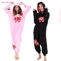 Fleece Onesies For Adults Men Women One-Piece Fancy Suits Cartoon Animal Cosplay Costume Party Gloomy Bear Kigurumi Pajamas