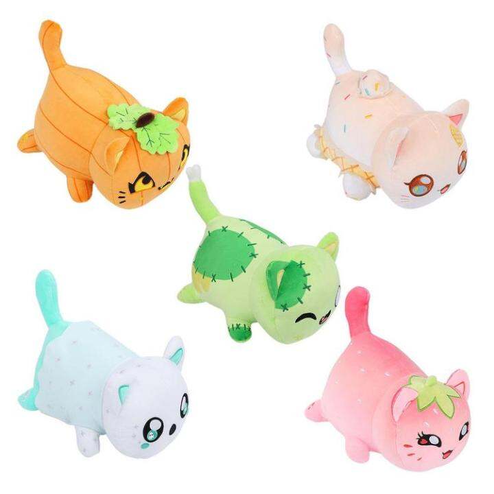 Cute Meemeow Aphmau Plush Food Cats Plushie Ice Cream Strawberry