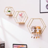 【CW】 Iron Shelves Metal Display Stands Wall Organizer Storage Shelf Rack Bedroom Decorations Hanging Holder