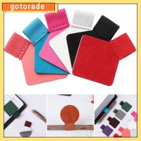 GOTORADE 4 Pcs / Set เครื่องเขียนสำนักงาน อุปกรณ์เสริมโน๊ตบุ๊ค หลากสี คลิปปากกา ห่วงยางยืดดินสอ ที่ใส่ปากกาแบบมีกาวในตัว หนัง