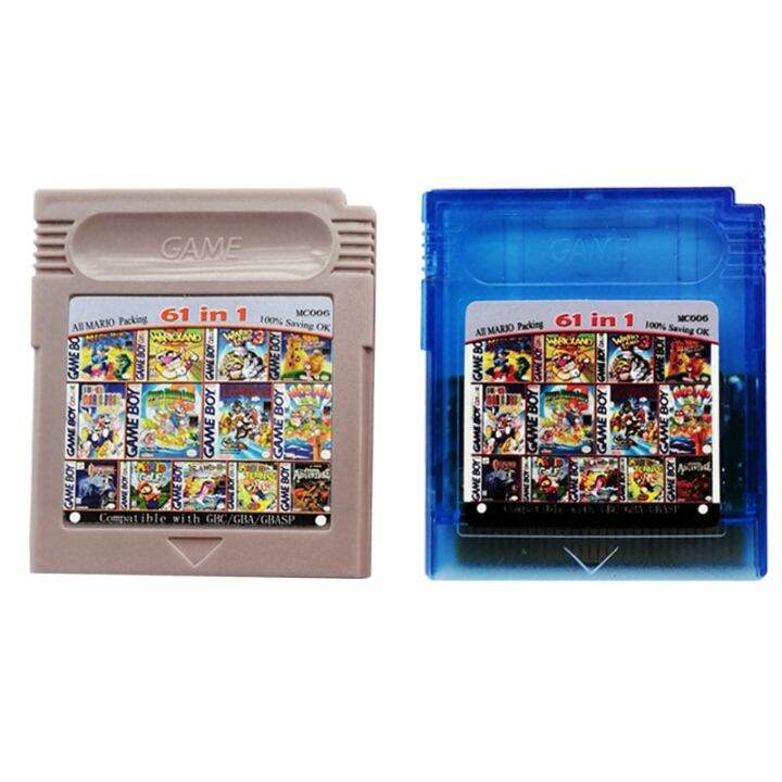 Mario Memory Cards For GB GBC GBA Combined Card 61 Games In 1 Video
