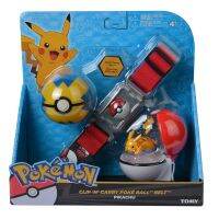 Best Selling Authentic Elf Ball Belt TOMY US Version Of The Pokemon Belt Elf Ball Retractable Boxed Pokémon ChildrensToys Gifts