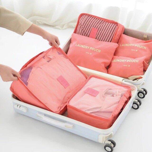 Good product 6 in 1 Travel Organizer Laundry Pouch travel luggage bag