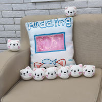 Plushies Bag Pudding Toys Stuffed Mini Plush Animals Dolls Pillow Kawaii Anima Cute Bunny Bear Dog Cat Pig Cushion Girls Gift