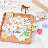 45 Sheets Cute Animal Stationery Stickers Cat KoalaTiger Paper Stickers For Children Scrapbooking Accessories School Supplies Diary Photos Albums