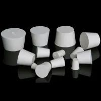 000#-14# White Solid Rubber Stopper Push-In Sealing Plug Laboratory Rubber Plug Pipe Tank Bottle Tapered Hole BungVarious Sizes Bar  Wine Tools